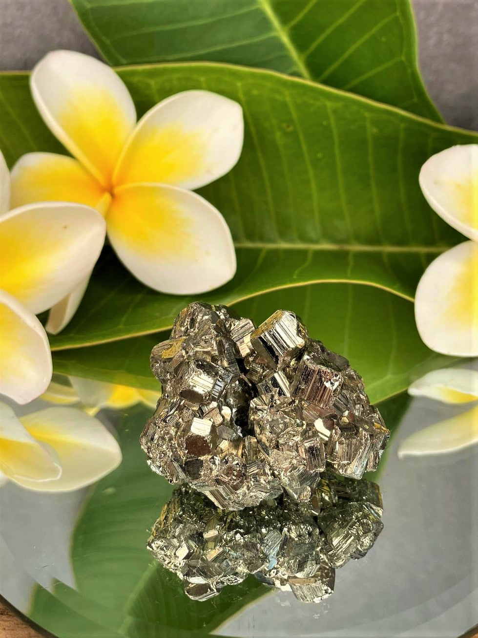 Dazzling Pyrite Crystal Cluster Radiate Strength