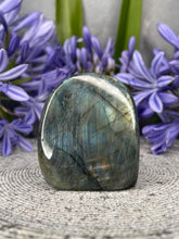 Load image into Gallery viewer, Crown Chakra Labradorite Crystal Freeform With Flash
