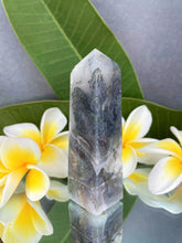 Load image into Gallery viewer, Moss Agate Obelisk Crystal Quartz Tower Point
