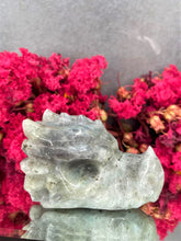 Load image into Gallery viewer, Dragon Head Labradorite Crystal Flashy Stone Carving
