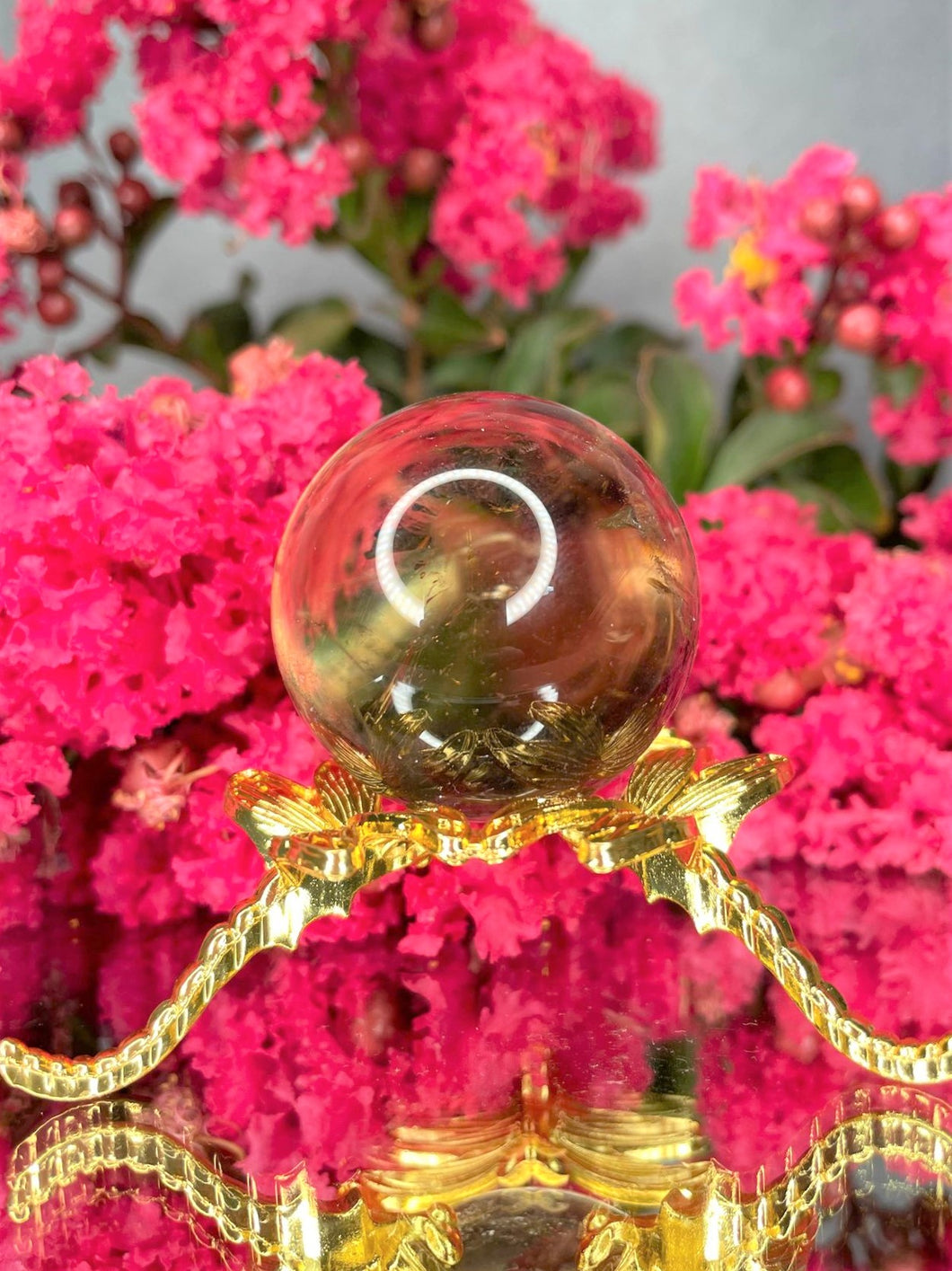 Stunning Transparent Citrine Crystal Sphere