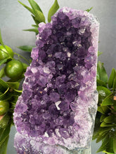 Load image into Gallery viewer, Third Eye Amethyst Crystal Cluster Geode Home Décor
