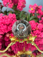 Load image into Gallery viewer, Natural Garden Quartz Lodolite Crystal Sphere
