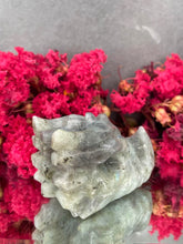 Load image into Gallery viewer, Dragon Head Labradorite Crystal Flashy Stone Carving
