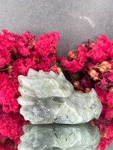 Load image into Gallery viewer, Transformation Labradorite Crystal Dragon Head Stone Carving
