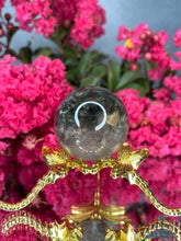 Load image into Gallery viewer, Grounding Garden Quartz Lodolite Crystal Sphere
