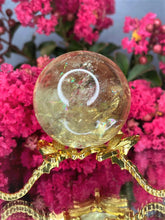 Load image into Gallery viewer, Prosperity Optimism Citrine Crystal Sphere
