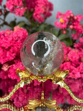 Load image into Gallery viewer, Clear Transparent Garden Quartz Lodolite Crystal Sphere
