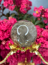 Load image into Gallery viewer, Thousand Layer Garden Quartz Lodolite Crystal Sphere
