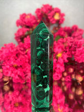 Load image into Gallery viewer, Stunning Natural Malachite Crystal Tower Point
