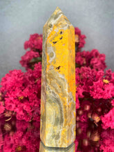 Load image into Gallery viewer, Beautiful Bumblebee Jasper Crystal Stone Tower Point
