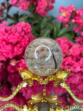 Load image into Gallery viewer, Intuition Garden Quartz Lodolite Crystal Sphere
