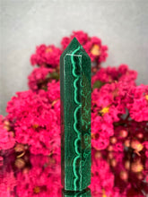 Load image into Gallery viewer, Protective High Quality Malachite Crystal Tower
