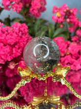 Load image into Gallery viewer, Grounding Garden Quartz Lodolite Crystal Sphere
