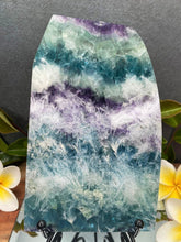 Load image into Gallery viewer, DISCOUNTED Harmony Snowflake Fluorite Crystal Slab
