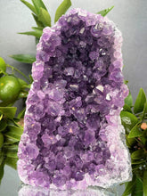 Load image into Gallery viewer, Third Eye Amethyst Crystal Cluster Geode Home Décor
