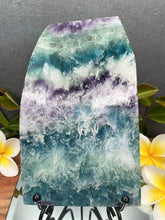 Load image into Gallery viewer, DISCOUNTED Harmony Snowflake Fluorite Crystal Slab
