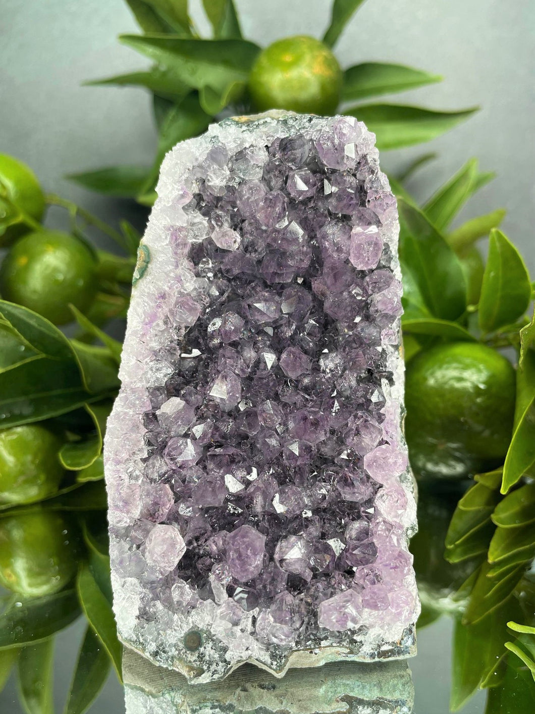 Chakra Healing Amethyst Crystal Cluster Geode