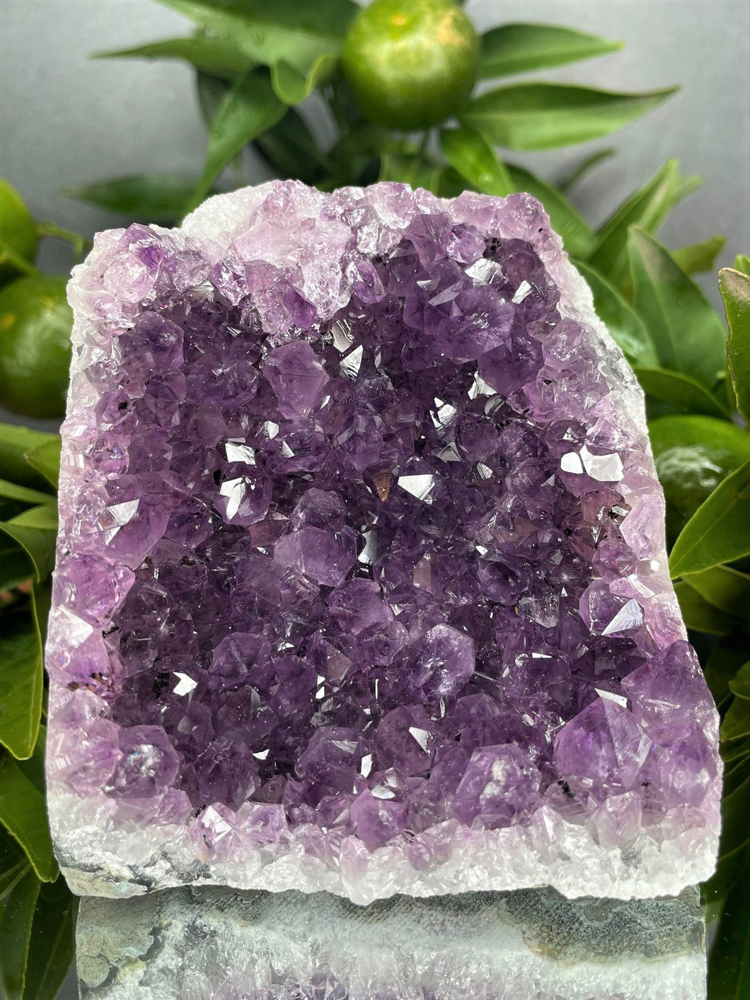Serenity Amethyst Crystal Cluster Geode