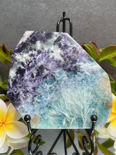 Load image into Gallery viewer, DISCOUNTED Clarity Snowflake Fluorite Crystal Slab
