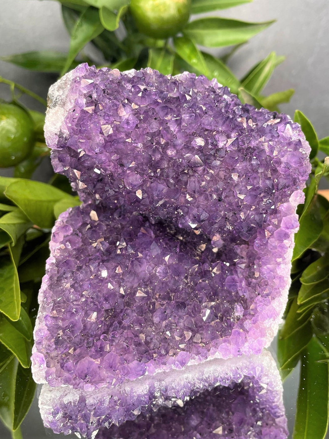 Healing Amethyst Crystal Cluster Geode Home Décor