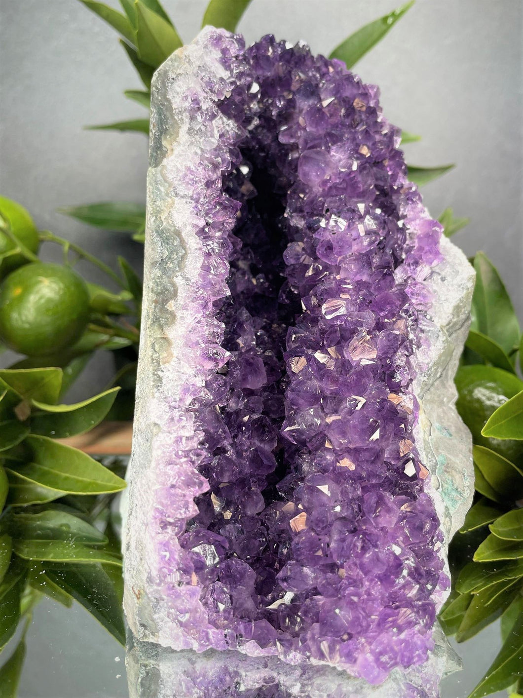 Stunning Cave Amethyst Crystal Cluster Geode Home Décor