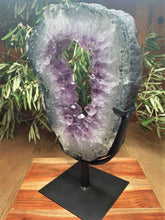 Load image into Gallery viewer, Tranquil Amethyst Portal Crystal Cluster On Stand
