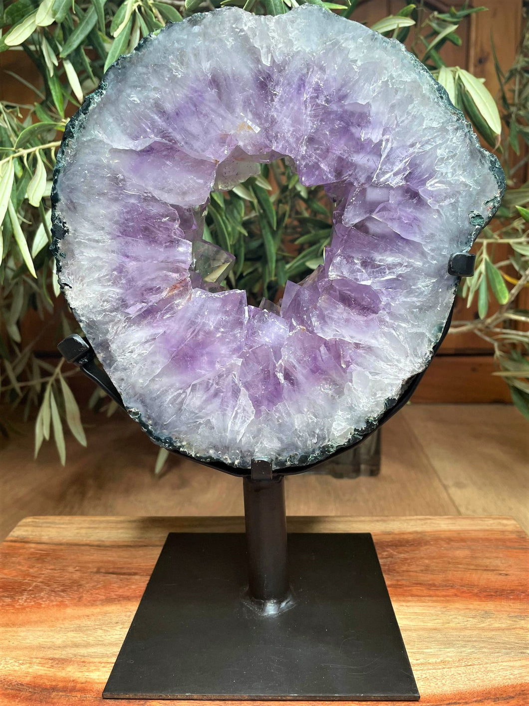 Beautiful Amethyst Crystal Portal Cluster On Stand