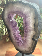 Load image into Gallery viewer, Tranquil Amethyst Portal Crystal Cluster On Stand
