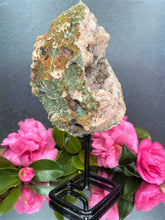 Load image into Gallery viewer, Pink Amethyst Crystal Geode With Druzy On Fixed Stand 40
