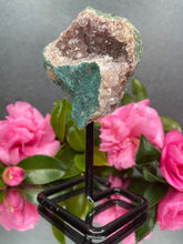 Load image into Gallery viewer, Pink Amethyst Crystal Geode With Druzy On Fixed Stand 28

