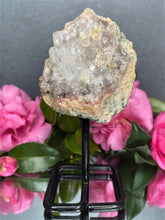 Load image into Gallery viewer, Pink Amethyst Crystal Geode With Druzy On Fixed Stand 20
