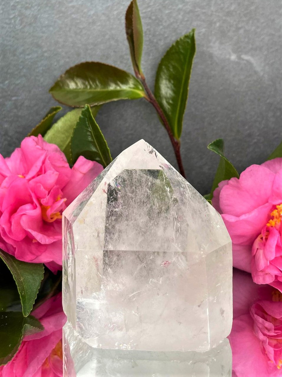 Stunning Raw Natural Clear Quartz Point Crystal With Imperfections