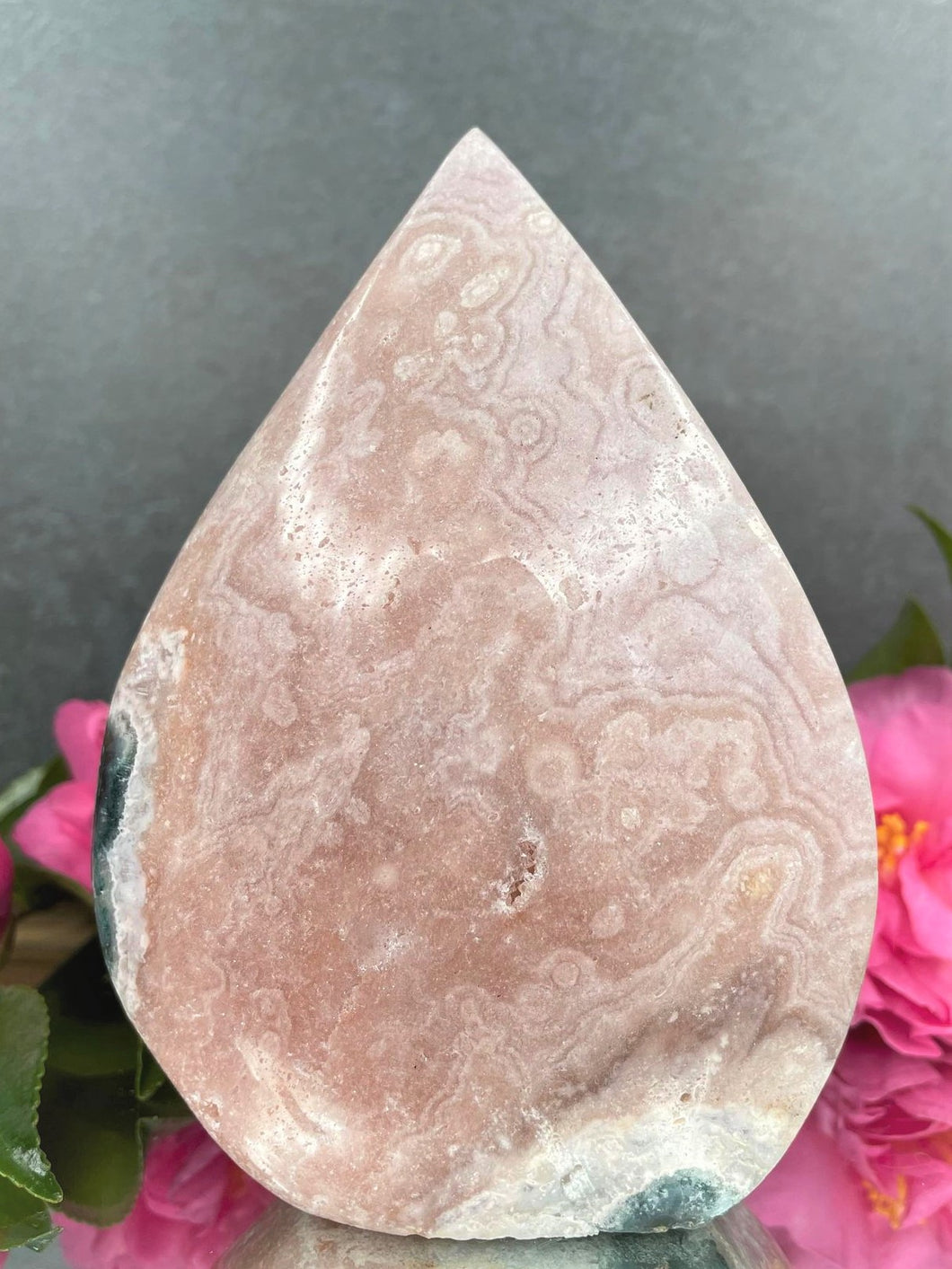 Exquisite Pink Amethyst Crystal Flame Freeform
