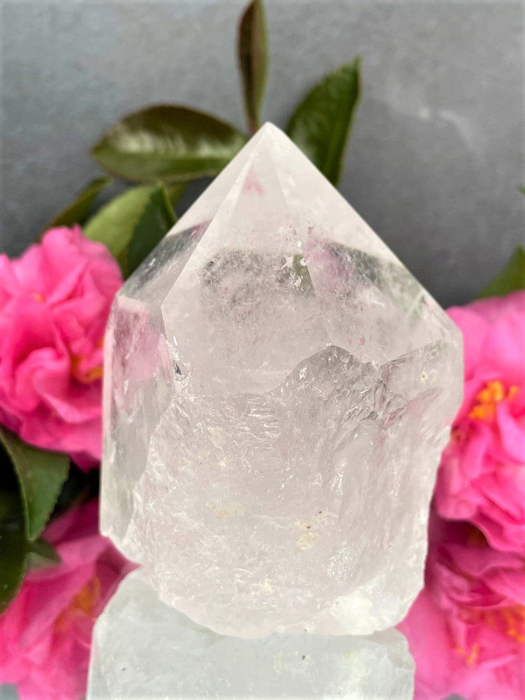 Exquisite Raw Natural Clear Quartz Point Crystal With Imperfections