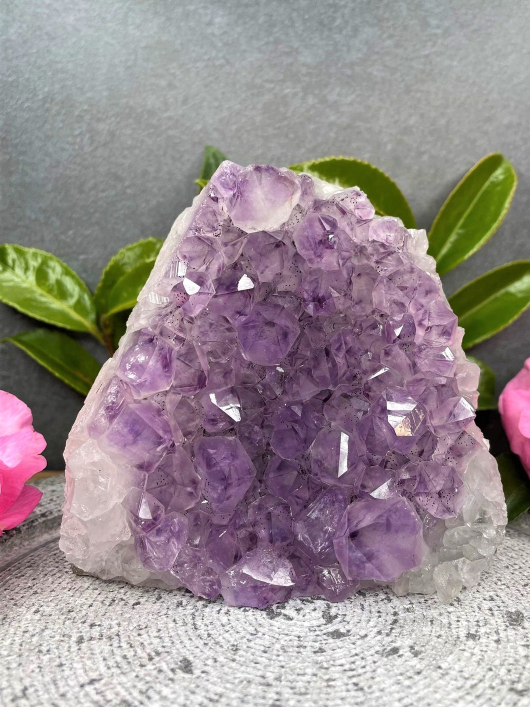 Tranquil Healing Amethyst Geode Crystal Cluster