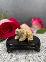 Load image into Gallery viewer, Mexican Crazy Lace Agate Crystal Bear Carving
