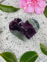 Load image into Gallery viewer, Natural Rainbow Fluorite Crystal Love Heart
