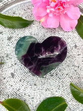 Load image into Gallery viewer, Natural Rainbow Fluorite Crystal Love Heart
