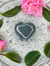 Load image into Gallery viewer, Moss Agate Crystal Love Heart 026
