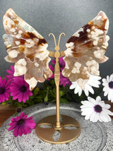 Load image into Gallery viewer, Stunning Flower Agate Crystal Butterfly Wings
