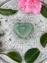 Load image into Gallery viewer, Small Amazonite Crystal Love Heart Carving 050
