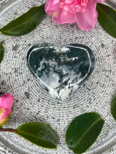 Load image into Gallery viewer, Moss Agate Crystal Love Heart
