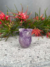 Load image into Gallery viewer, Amethyst Owl Crystal Carving
