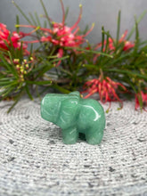 Load image into Gallery viewer, Green Aventurine Elephant Crystal Carving
