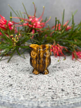 Load image into Gallery viewer, Tiger&#39;s Eye Owl Crystal Carving
