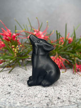 Load image into Gallery viewer, Obsidian Wolf Crystal Carving
