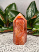 Load image into Gallery viewer, Beautiful Fire Quartz Hematoid Crystal Tower Point
