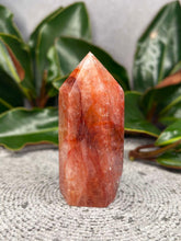 Load image into Gallery viewer, Beautiful Fire Quartz Hematoid Crystal Tower Point
