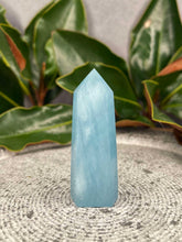 Load image into Gallery viewer, Stunning Aquamarine Crystal Tower Point
